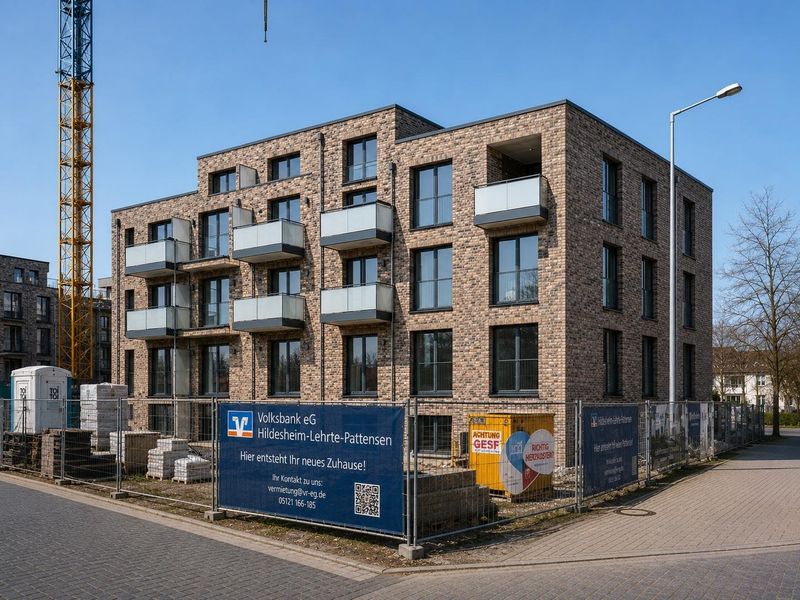 Neubau-Erstbezug in Sehnde - moderne 3-Zimmer-Wohnung mit Tageslichtbad
